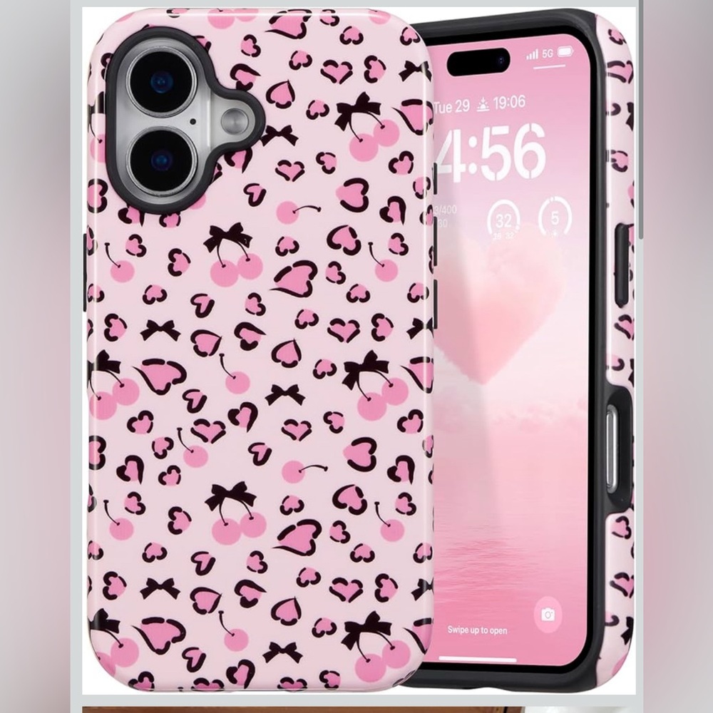 Pink Leopard Print Phone Case